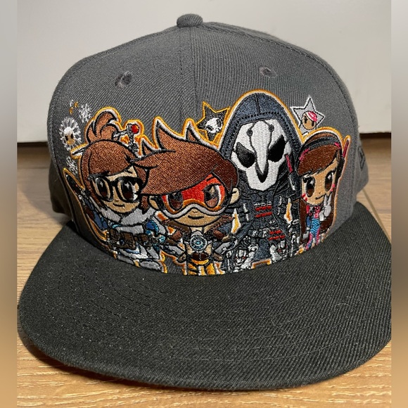 Overwatch Tokidoki Snapback Hat Toki Doki New Blizzard Blizzcon Tracer Mei DVa - Picture 3 of 7